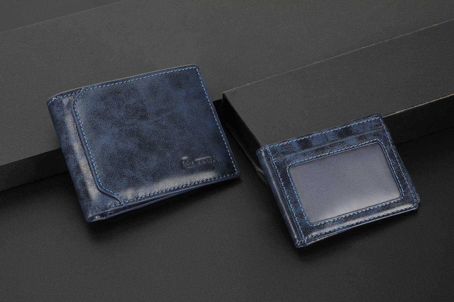Zeba Premium Leather Trifold Wallet With Removable ID