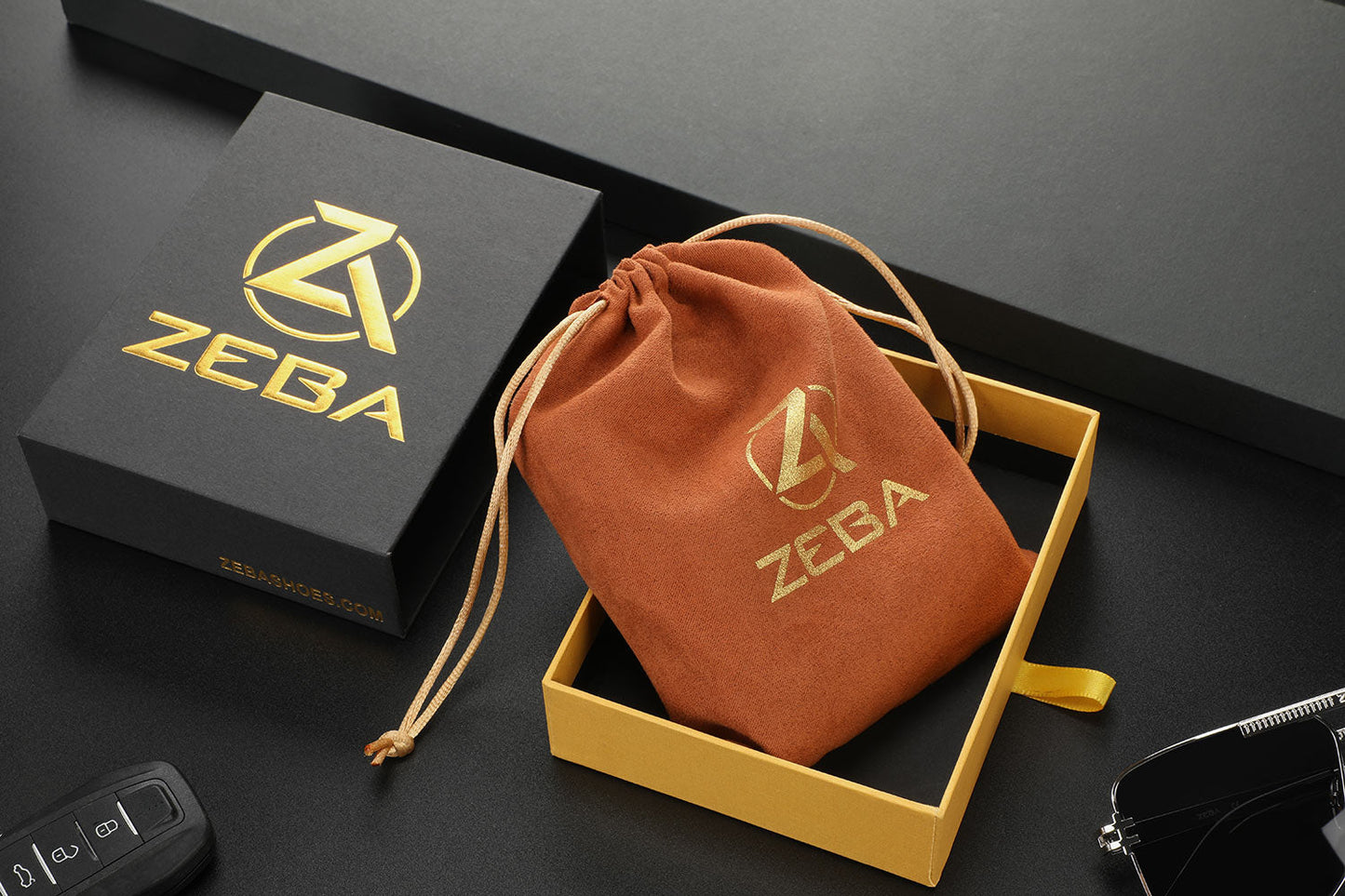 Zeba Premium Leather Trifold Wallet With Removable ID