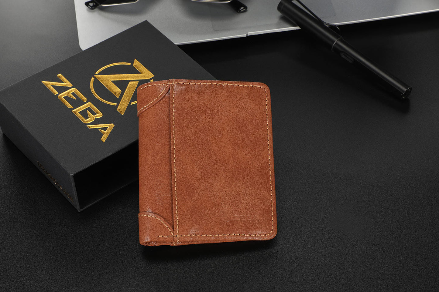 Zeba Premium Leather Trifold Wallet