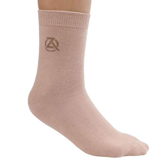 Zeba Crew Socks Product Image Beige
