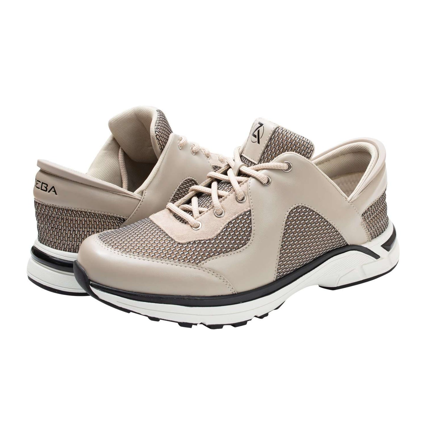 Beige Zeba Shoe Product Image Both Shoes