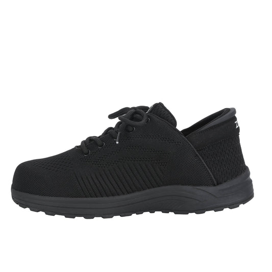 Husky Black Front Side Zeba Shoe Left