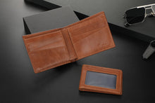 Load image into Gallery viewer, Zeba Premium Leather Trifold Wallet With Removable ID