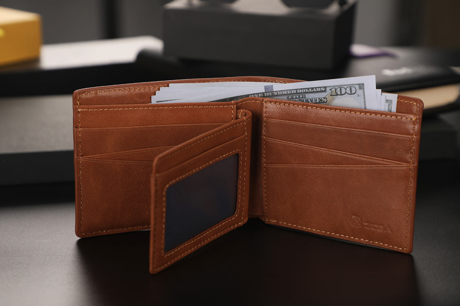 Zeba Premium Leather Trifold Wallet