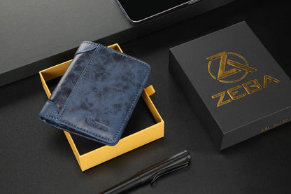 Zeba Premium Leather Trifold Wallet