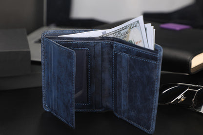 Zeba Premium Leather Trifold Wallet