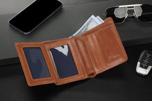 Load image into Gallery viewer, Zeba Premium Leather Trifold Wallet