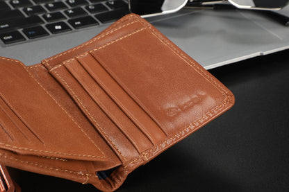 Zeba Premium Leather Trifold Wallet