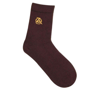 Zeba Crew Socks Product Image Brown Unworn