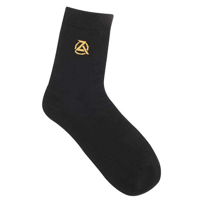 Zeba Crew Socks Product Image Black Unworn