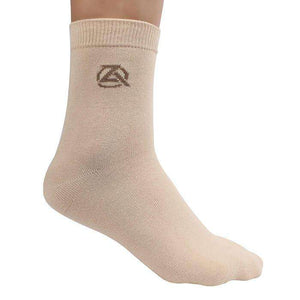 Zeba Crew Socks Product Image Black Beige