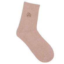 Load image into Gallery viewer, Zeba Crew Socks Product Image Peach Unworn
