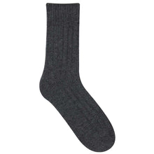 Load image into Gallery viewer, Zeba Gray Cashmere Socks Product Image Unworn