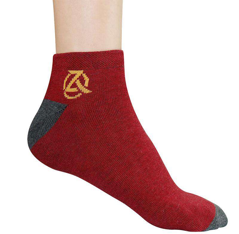 Women's Red Zeba Mini Socks