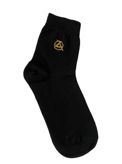 Extra-Extra Wide Black Zeba Crew Socks 6-Pack (Size matches your shoe size order!)